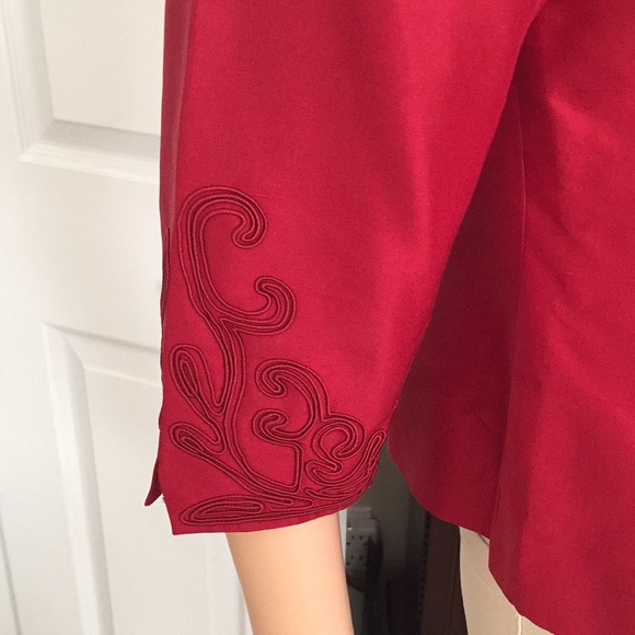 Talbots pure silk blouse jacket - Picture 7 of 13